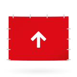 Onesided (pointed outward)