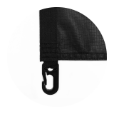 Black clips (top and bottom)
