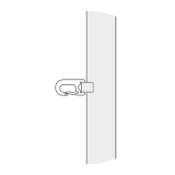 Extra clip in middle white