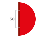Every 50 cm