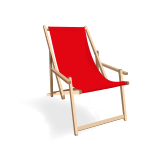 Beach chair frame (with armrest)
