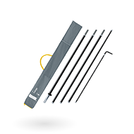 With pole and carry bag  