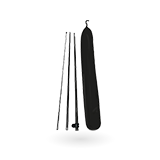 With pole and sleeve bag 