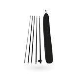 With pole and sleeve bag 