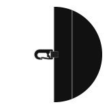 Extra clip in middle black