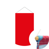 Wooden stick (120 cm) on top and bottom with hanging cord