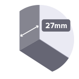 27 mm (pre-drill)(b)