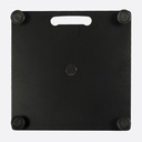 Heavy metal baseplate for aluminium poles