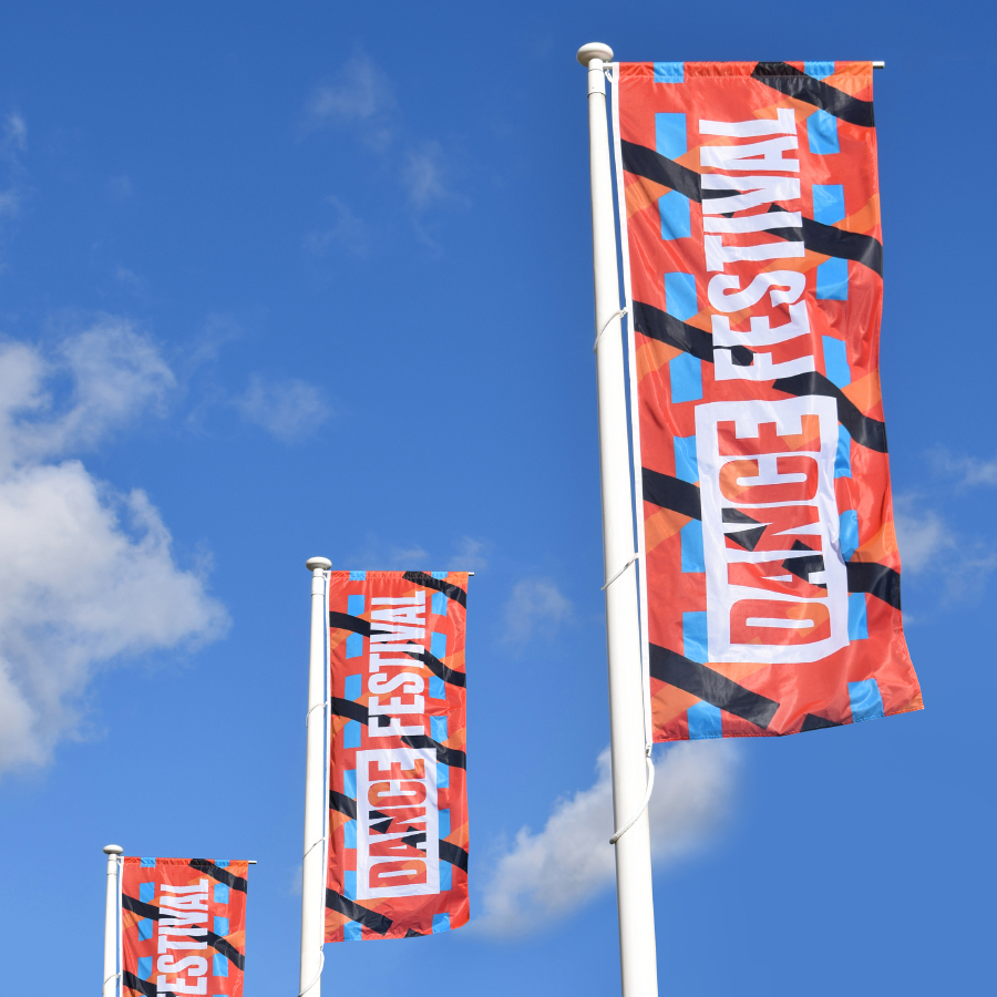 Vertical flag (digital printed)