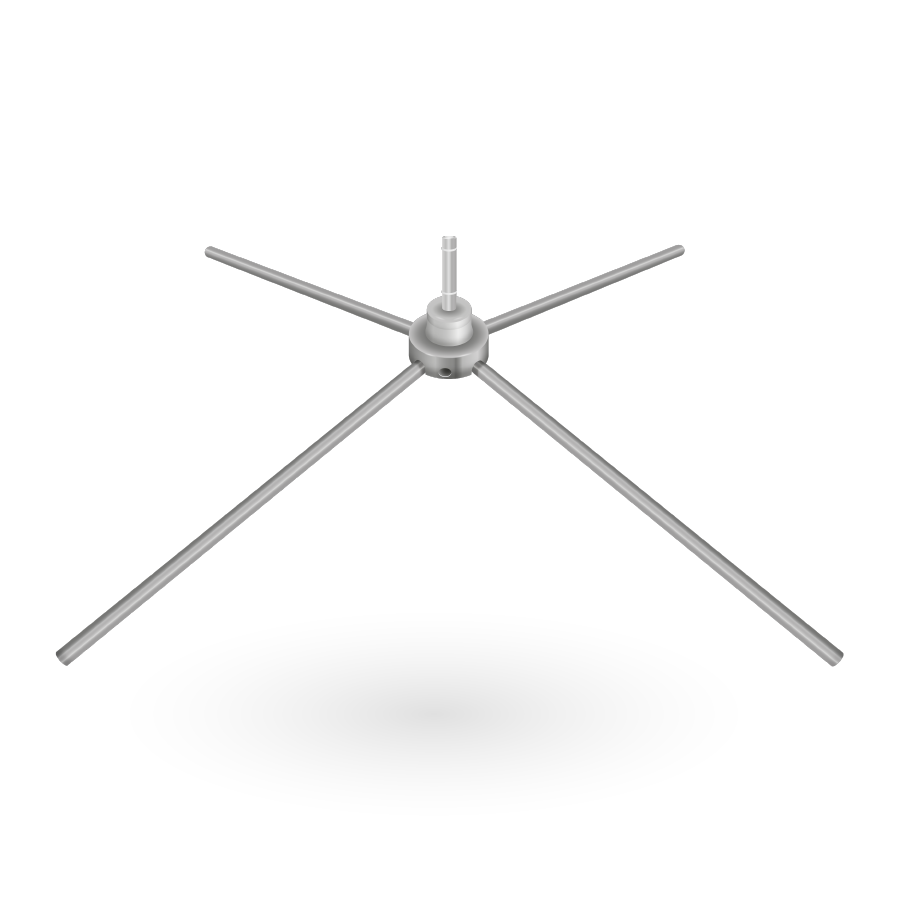 (OLD) Scissor base for fiberglass pole