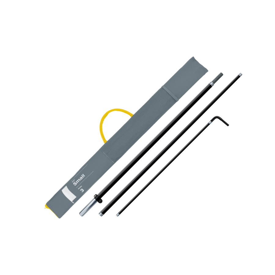 Glasfaserstange für Beachflag Rechteck Hochformat - Small