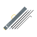 Glasfaserstange für Beachflag Rechteck Hochformat - Medium