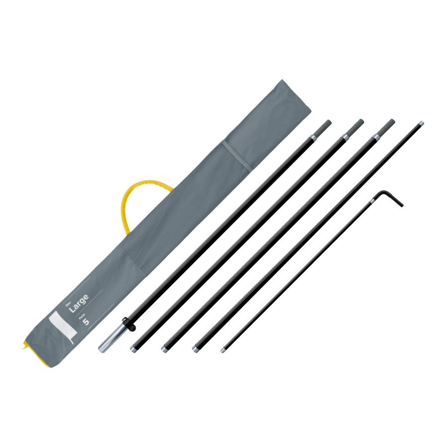 Glasfaserstange für Beachflag Rechteck Hochformat - Large