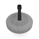 (OLD) Parasolbase concrete + plug for beachflag fiberglass
