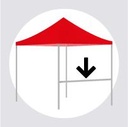 Tent  beam for half wall (3x3)