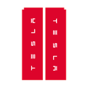 Tesla beachflag set - Rood (afsturen)