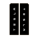Tesla beachflag set - Zwart (afsturen)