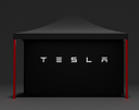 Tesla tent set 4,5x3 - zwart (afsturen)